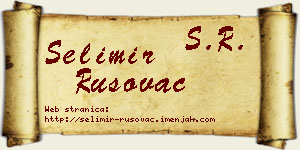 Selimir Rusovac vizit kartica